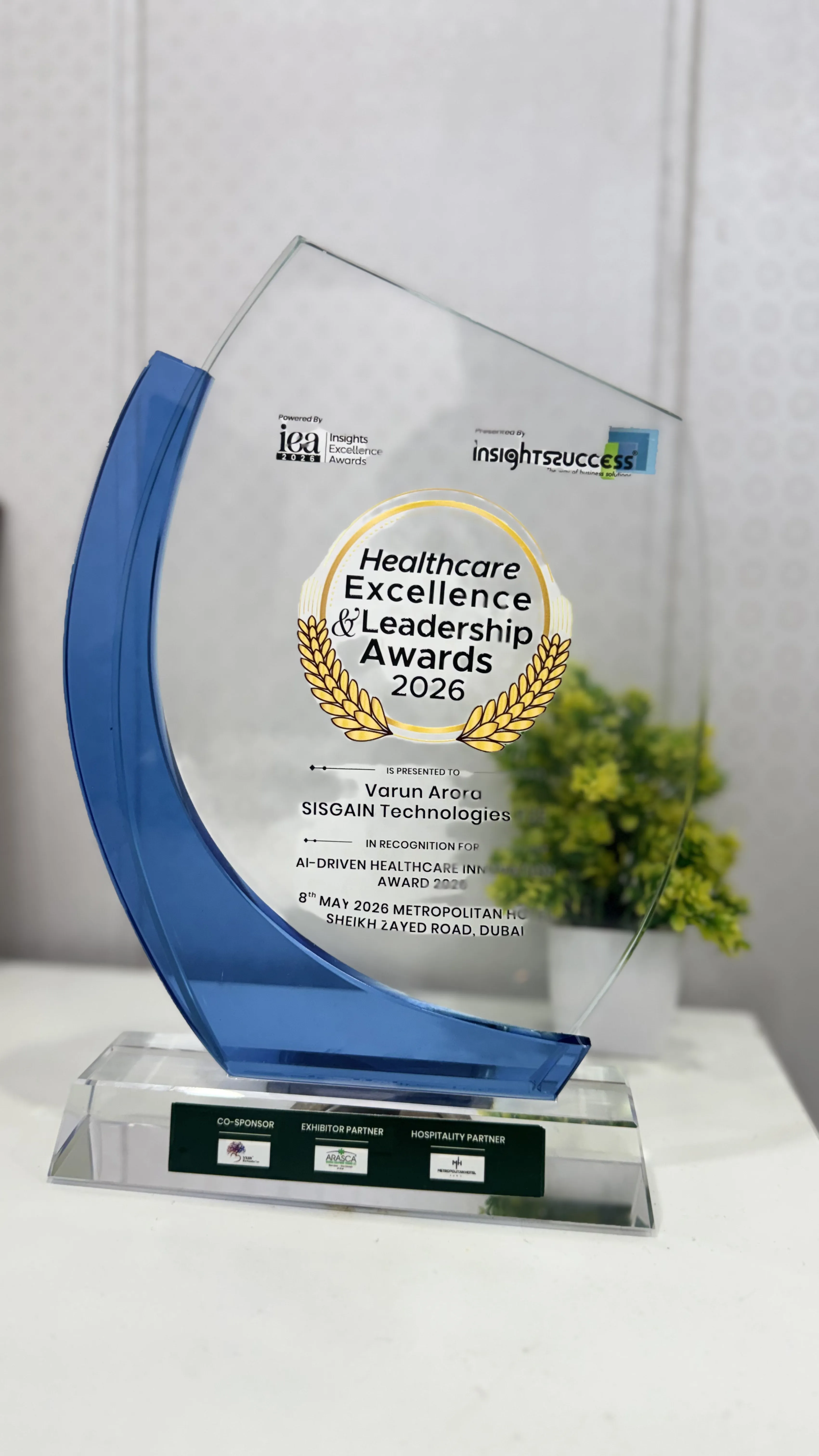 SISGAIN award recognition